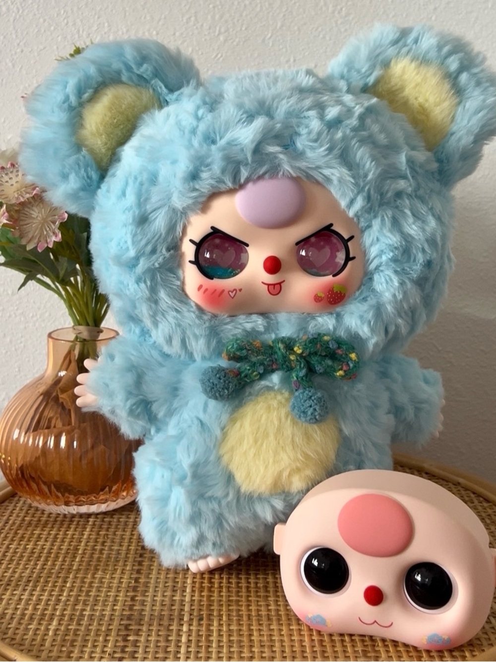 Baby three 400% First Edition Return - Blue Koala + custom liquid faceplate